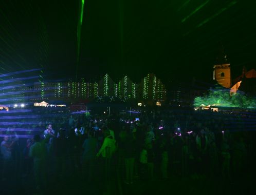 Laser Show na festivalu Pelhřimov – město rekordů 2018