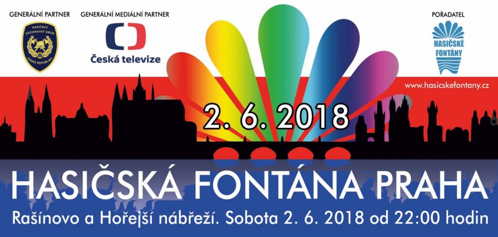 Hasičská fontána Praha 2018